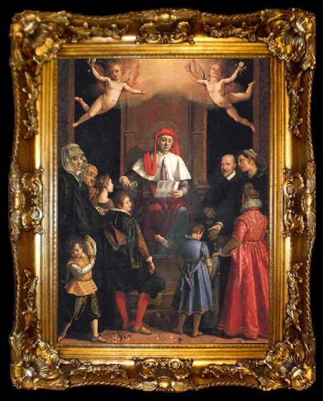 framed  Jacopo da Empoli St.Ivo,Protector of Widows and Orphans, ta009-2